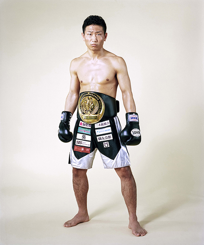 Katsuji Takahashi - Kick Boxing Champion, from The Yokohama Project 2016, 80x100cm, mounted on D-bond with Wood frame © Giada Ripa